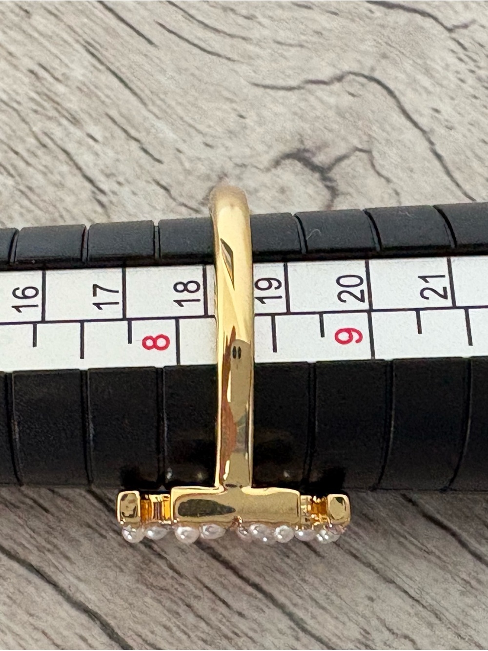 Tory Burch Gold Pearl Logo Ring - Picture 4 of 4